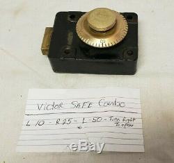 Old Antique Sargent & Greenleaf Victor Safe & Lock Co. Brass Combination Lock