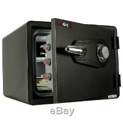 One Hour Fire and Water Safe with Combo Lock, 0.85 cu. Ft, Graphite