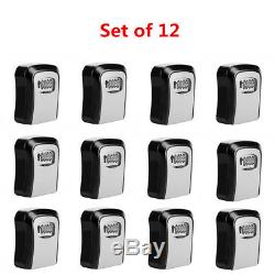 Pack of 12 Lockbox Wall Mount Safe Key Lock Box For Realtor Real Estate 4 Digit