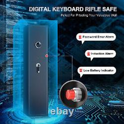 Quick Access 6-Gun Rifle Safe Fingerprint Keypad Lock Shotgun Security Cabinet