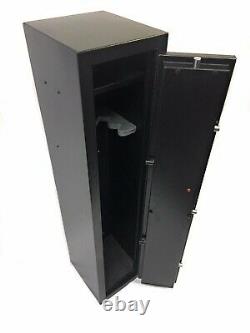 Quick Access Large Biometric Gun Rifle Safe with BACK UP KEY