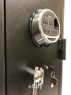 Quick Access Large Biometric Rifle and Gun Safe with Interior Lighting