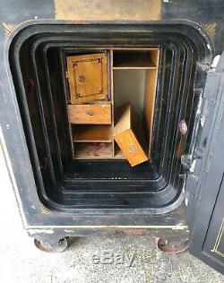 Rare Antique 1877 Floor Safe Diebold Safe & Lock Co Drawers Keys Combination