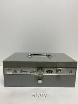 Rare Vintage Stebco 20 The Strong Box Safe with Key Lock Combination 50's-60's