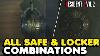Re2 Remake All Safe Locker Combinations In Resident Evil 2 Remake