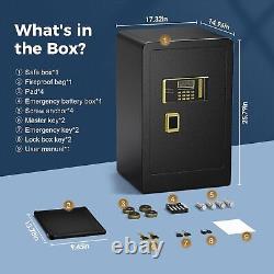 Riddost 0.8 4.5Cub Digital Safe Box Keypad LCD Lock Home Office Cash Money