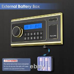 Riddost Biometric Safe Box Keypad Lock Fingerprint Security Home Office Gun