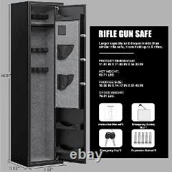 Rifle Gun Safe, Digital Keypad Long Gun Safe for Home Rifle and Pistols