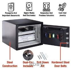 SFW082DTB Fire and Water-Resistant Safe with Dial Lock, 0.82 Cu. Ft