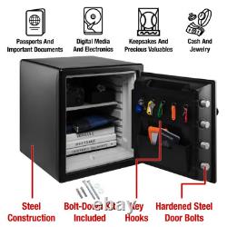 SFW123ES Fire-Resistant Safe and Water-Resistant Safe with Digital Keypad Lock