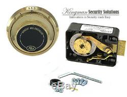 S&G Sargent and Greenleaf 6730-102G Group 2 Spy Proof Dial & Lock Kit Gold