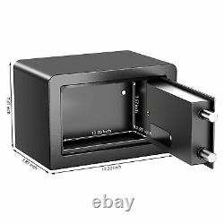 S Small Safe Box Safety Lock Digital For Home Security Office Strong Metal USA