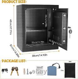 Safe Box Digital Combination LED Lock Safe Keypad Home Safe for Gun Cash Jewel