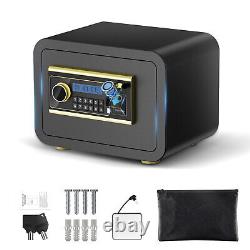 Safe Box Digital Fingerprint Combination LED Lock Safe Keypad Home Cash Gun Safe