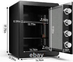 Safe Box Electronic Digital Steel Security Safe with Keypad and Key Lock US