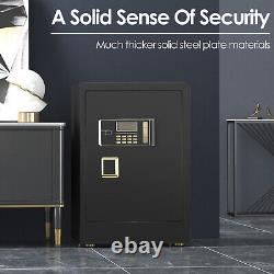 Safe Box Lock Security 2.5 Cubic Feet Digital LCD Key Lock Home Office Security