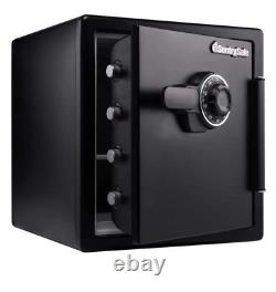 Safe Dial Combination Lock 1.2 cu. Ft. Fireproof Waterproof Steel Construction