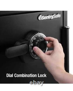 Safe Dial Combination Lock 1.2 cu. Ft. Fireproof Waterproof Steel Construction