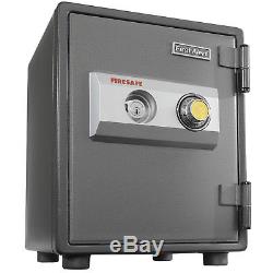 Safe Home Security Storage Fire Resistant With Combination Lock Steel Gray Color