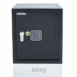 Safe Security Box Built In Alarm Cash Money Deposit Combination Lock Yale NEW