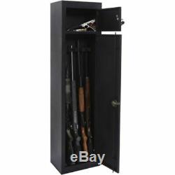 Safe for 5 Long Gun Rifle Pistol Ammo Steel Metal Security Safe Cabinet Locker
