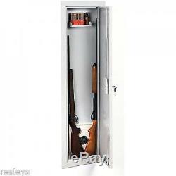Security Gun Cabinet Stackon Full Length In Wall Gun Storage Vault Safe Key Lock
