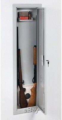 Security Gun Pistol In-Wall Steel Safe Storage Stack Cabinet With Lock Keys New