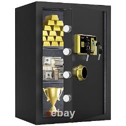 Security Safe 4 CuBic Feet Cabinet Safe Box with Fingerprint Lock for Home Office