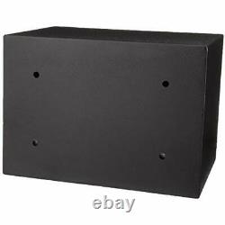 Security Safe Box 0.5 Cubic Ft 9.8 Steel Digital W Key Black Floor Door Bolt NW