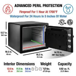 Security Safe Box Fireproof & Waterproof with Digital Combination Lock Small