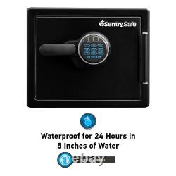 SentrySafe 0.8 cu. Ft. Fireproof Waterproof Safe Digital Keypad Lock Steel Black