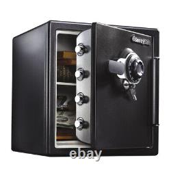 SentrySafe Fire-Resistant And Water-Resistant Safe with Combination Lock, 1.23 cu