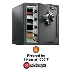 SentrySafe Fire/Water Resistant 1.23-cu ft Combination Lock Residential Floor Sa