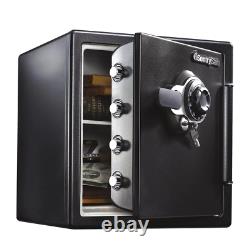 SentrySafe Home Safe 1.23 cu. Ft. Fire/Water Proof Electronic-Lock Steel Black