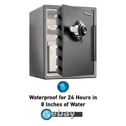 SentrySafe Home Safe 2.0 cu ft Fireproof Waterproof Combination Keyed Lock Steel