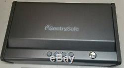 SentrySafe Pistol Safe Quick-Entry Electronic Lock Interior Light 2-Gun Capacity