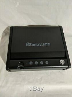 SentrySafe QAP1BE Gun Safe with Biometric Lock 1 Handgun Capacity Damaged