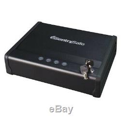 SentrySafe Quick Access Pistol Safe Biometric and Electronic Lock, Black