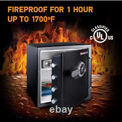 SentrySafe SFW123CS Fire and Water-Resistant Safe with Dial Lock, 1.23 cu. Ft