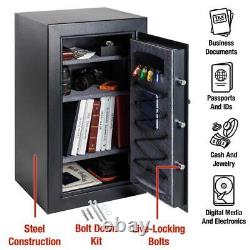 SentrySafe Safe Box 6.0-cu-ft Anti-Drill Live-Locking Bolts Durable Steel Black
