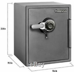 SentrySafe Steel Security Safe Fire Water Resistant Dual Combination Key Locks