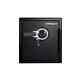 Sentry Fireproof, Waterproof Safe With Dial Lock And Dual Key 1.2 Cu. Ft. Black