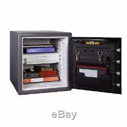 Sentry Safe Lock Combination Gun Electronic Fire Proof Cabinet Extra Large Grey