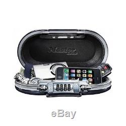 Small Portable Security Safe Lock Travel Case Combination Box Waterproof Secure
