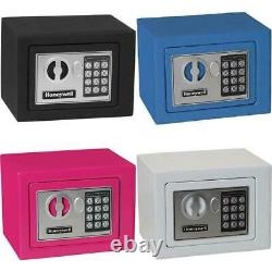 Small Steel Security Safe with Digital Lock, 0.17 cu. Ft, four colors