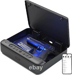 Smart Handgun Gun Safe Pistol Storage Fingerprint Biometric Combination Lock Box