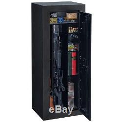 Stack-On 16 Gun Lock Safe Security Tactical Key Lock Electric Cabinet Rack Black