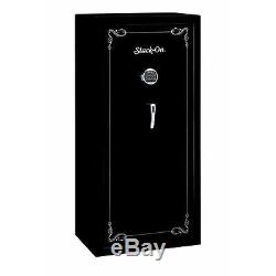 Stack-On 16-Gun Steel Tactical Security Cabinet & Racks Key Lock Safe, Black