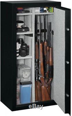 Stack-On 22 Gun Safe Combination Lock Matte Black Fire Resistant Bolt Down Kit