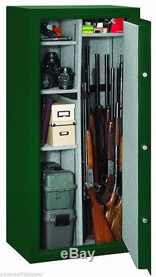 Stack-On 22 Gun Safe with Combination Lock SS-22-MG-C Matte Green Rifle Storage